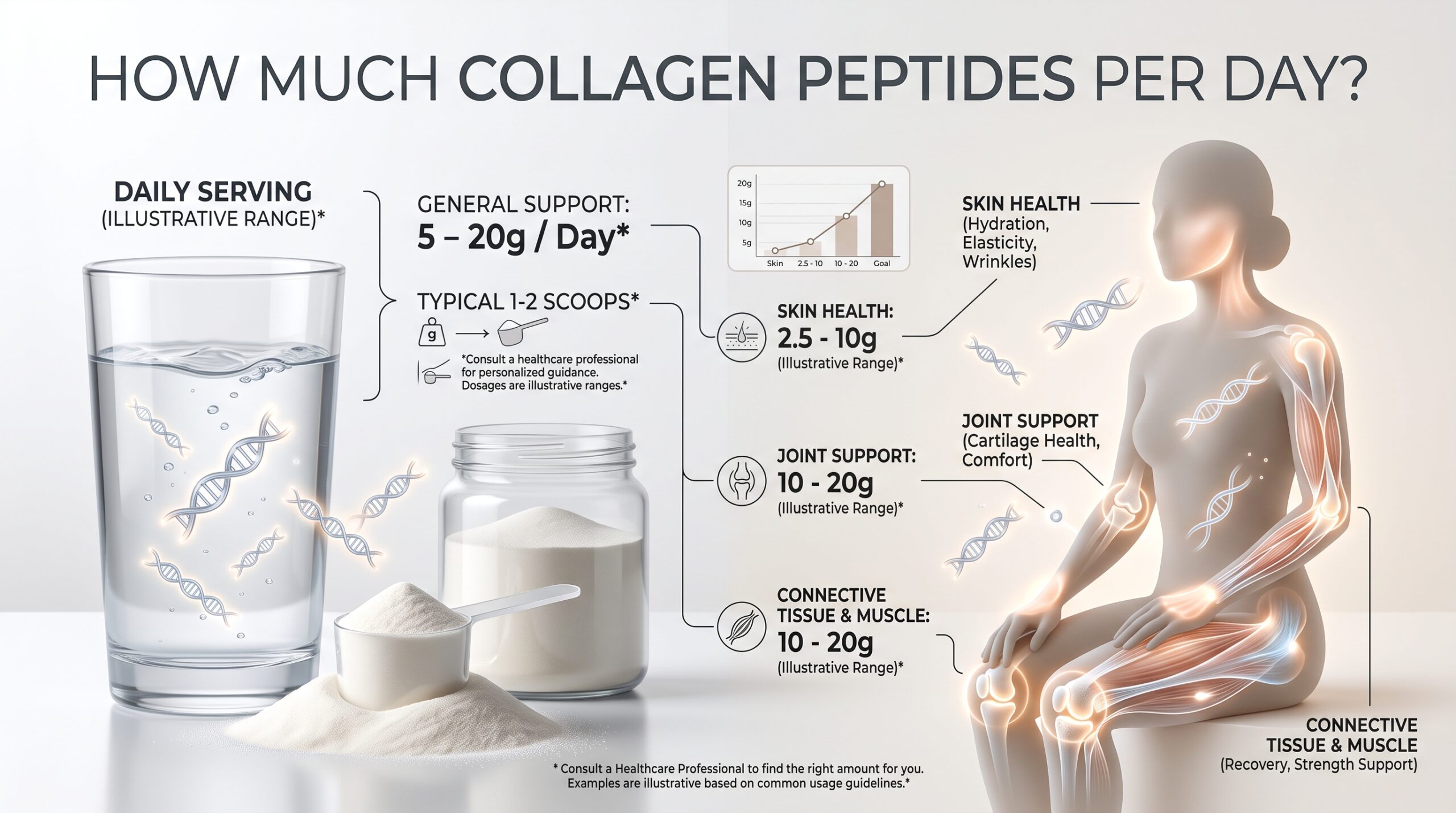 how much collagen peptides per day
