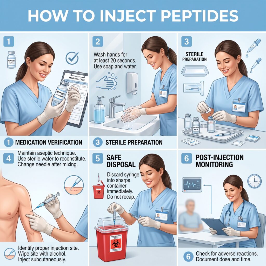 how to inject peptides